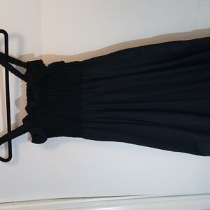 Topshop Elegant Black Ruffled Dress